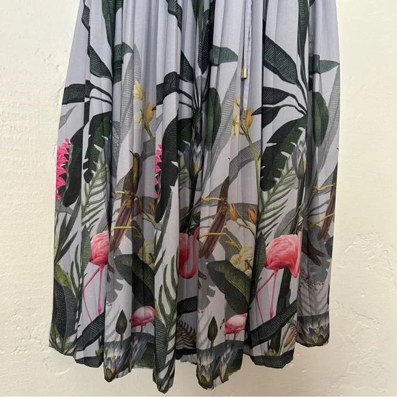 Ted Baker London Bobbyn pistachio pleated midi dress, mixed media size 10 - Picture 5 of 10